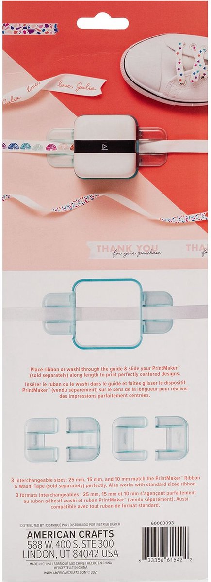 We R Memory Keepers PrintMaker Guide - voor washi en ribbon - 3 maten