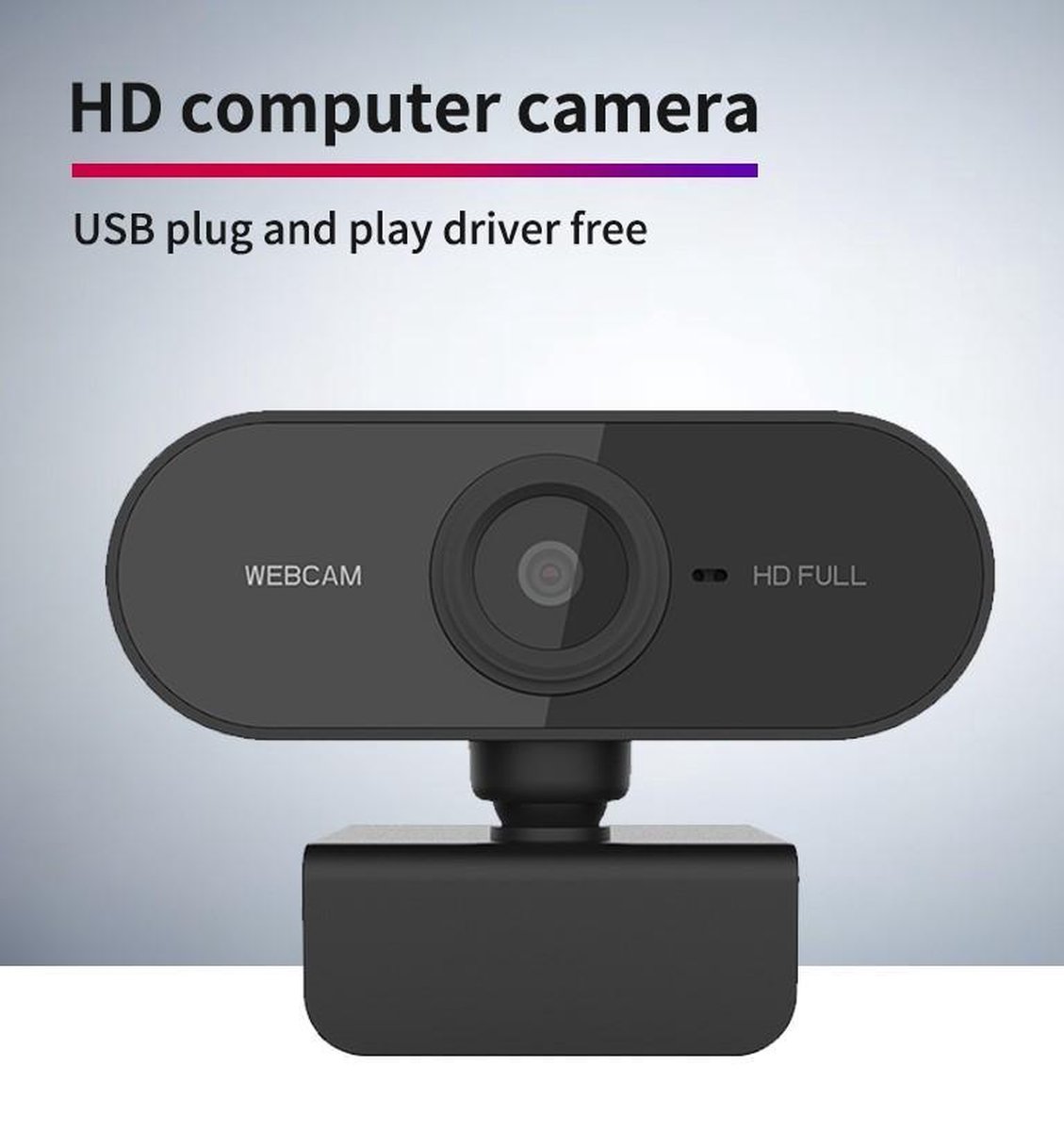 HD Webcam - Plug en Play - Klein - Makkelijk te gebruiken - Geschikt voor elke laptop - Mac HP Lenovo Toshiba Acer Asus etc - Zwart - Portable - Multi-functioneel - Snel - Sterke Connectie.