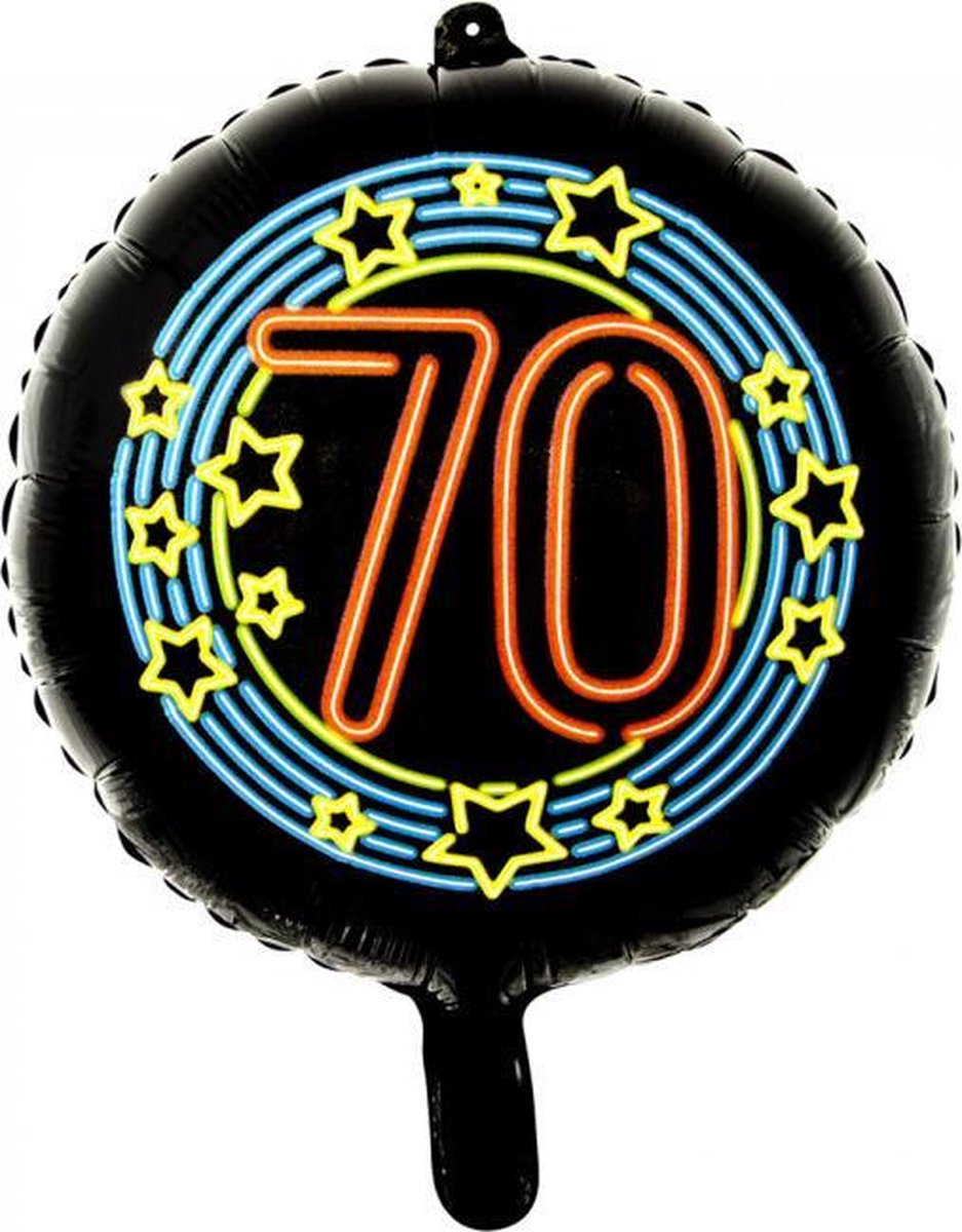 Wefiesta Folieballon 70 Neon 45 Cm Zwart