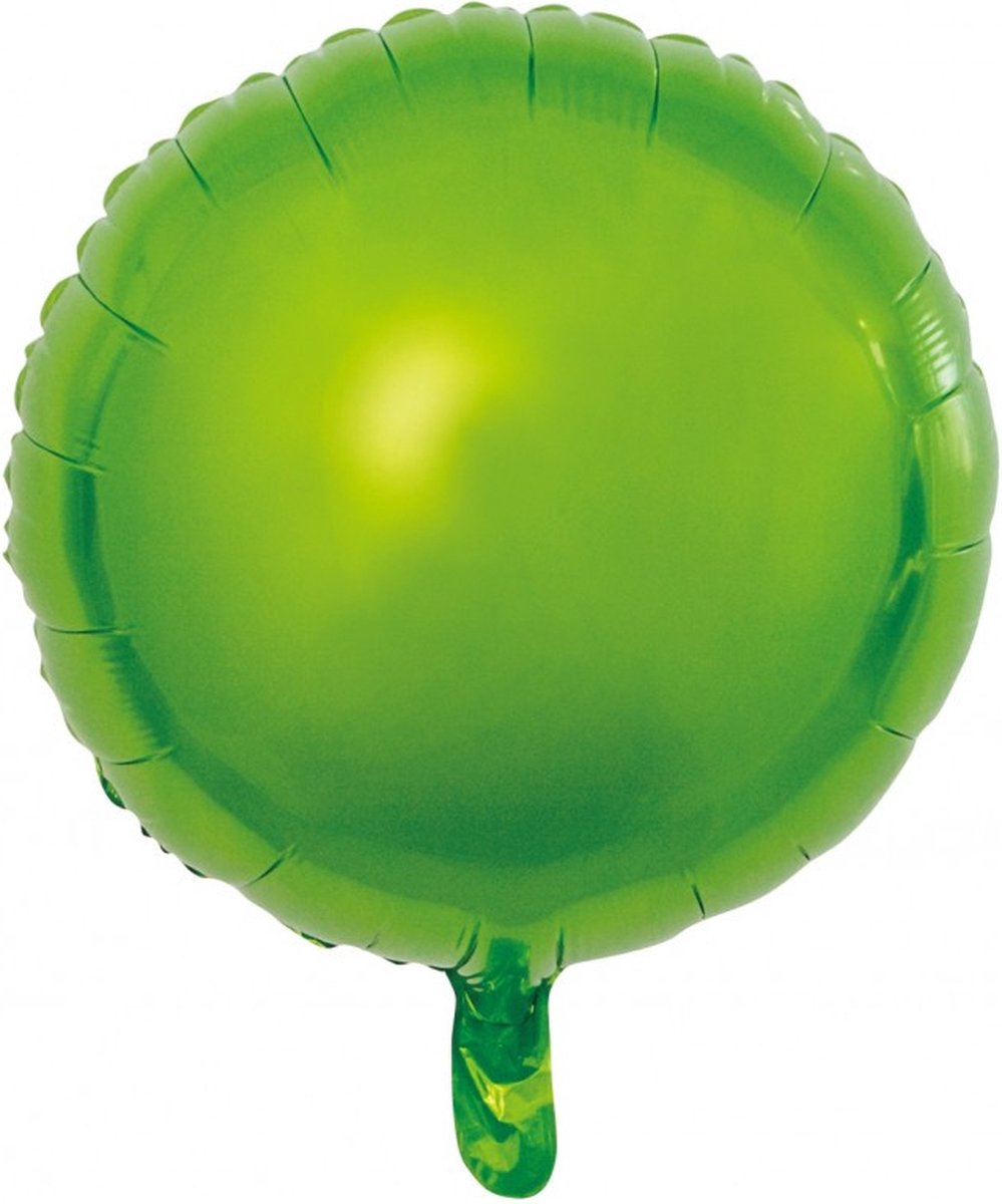 Wefiesta Folieballon Rond 45 Cm Lichtgroen