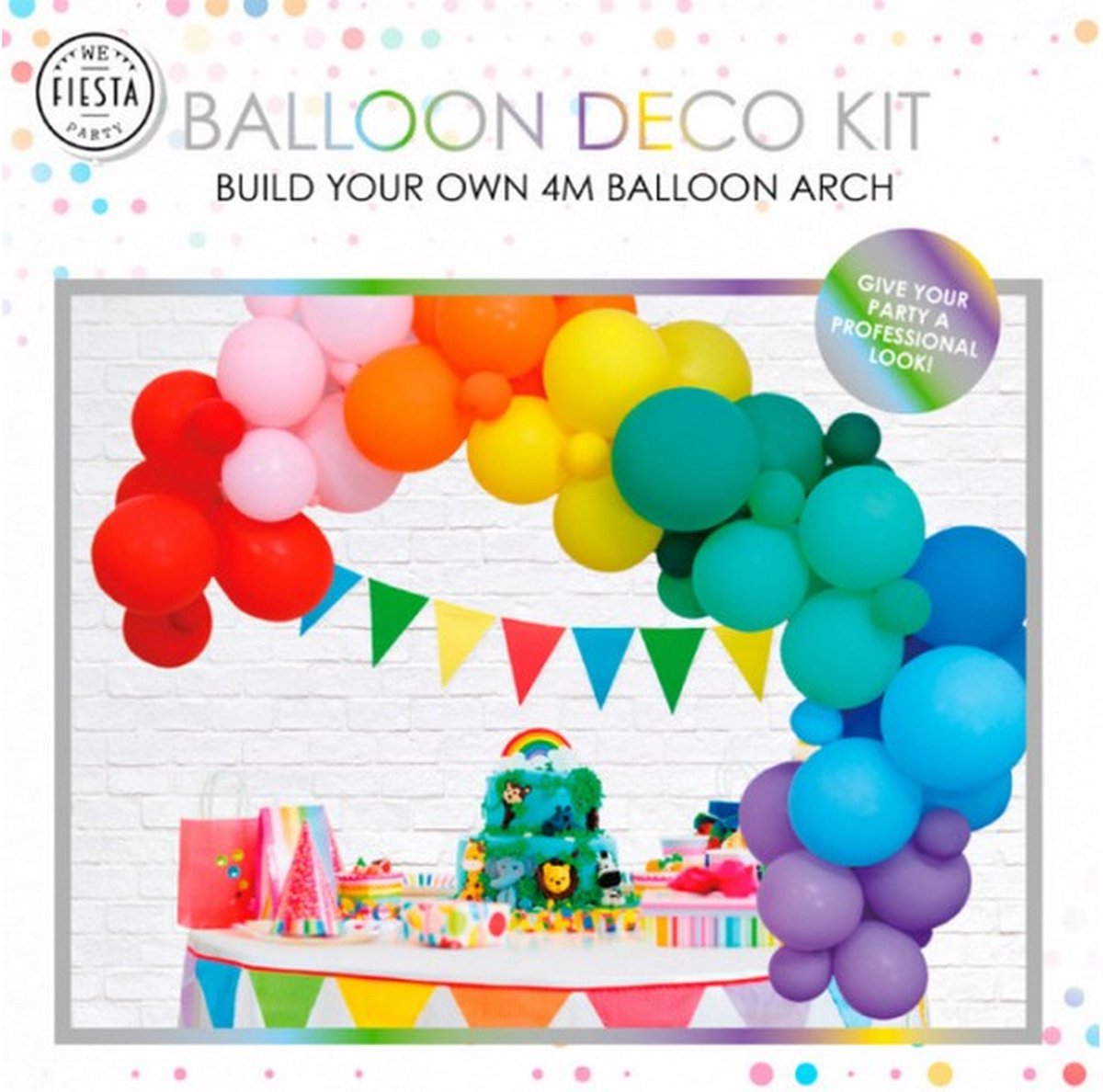 ballonenboog deco kit 400 cm latex 81 stuks