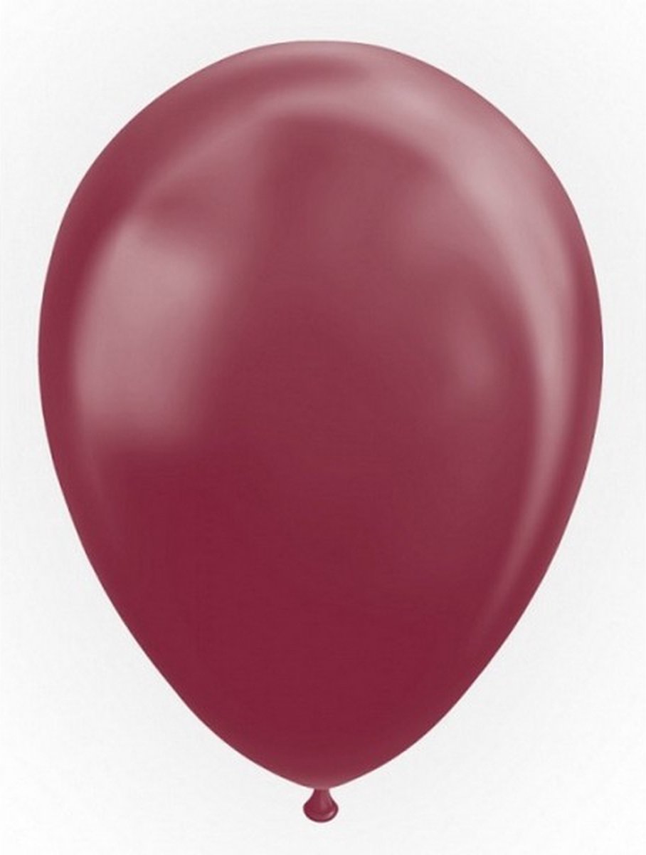 ballonnen 30,5 cm latex bordeaux metallic 25 stuks