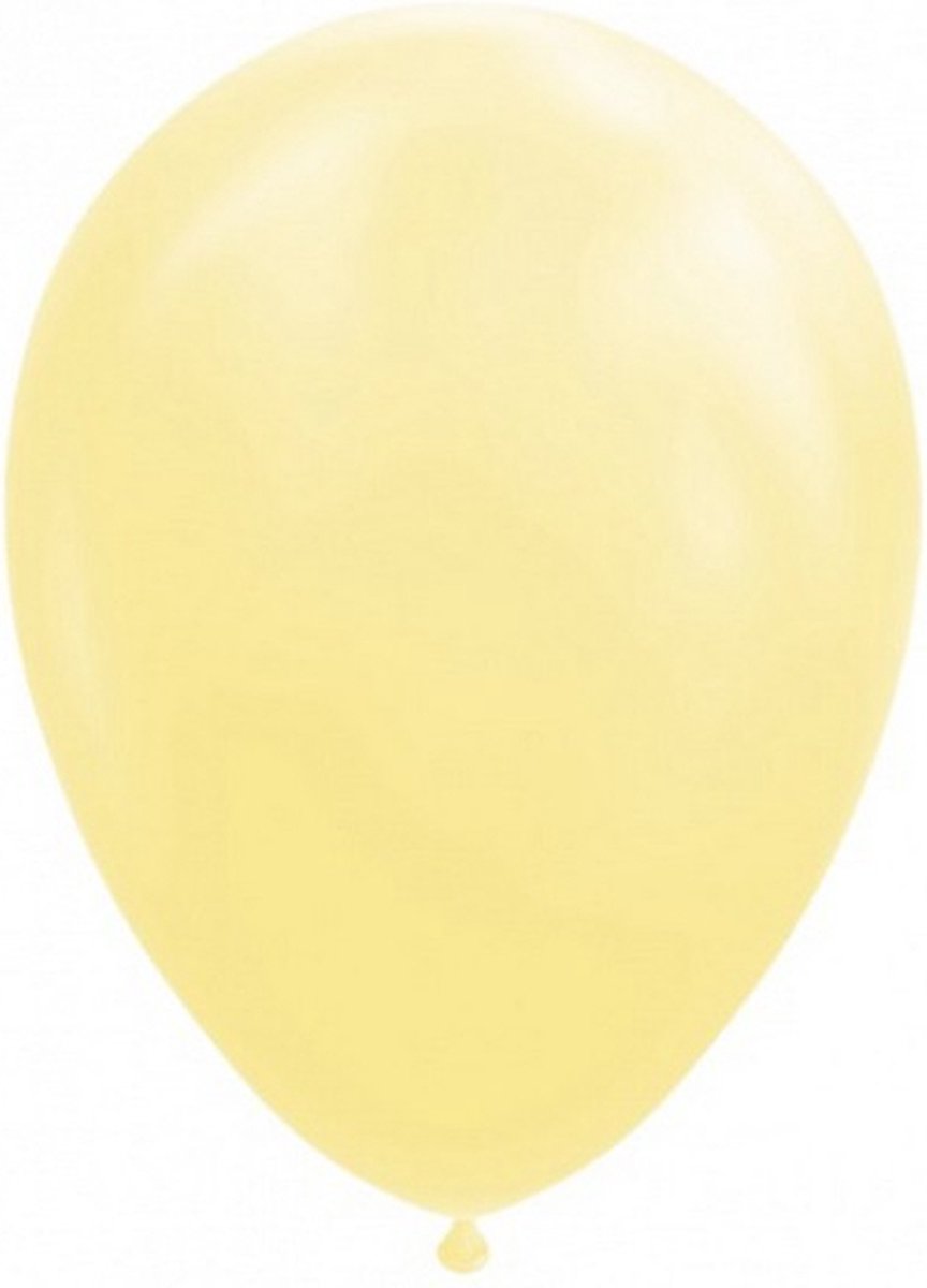 ballonnen 30 cm latex ivoorwit 10 stuks