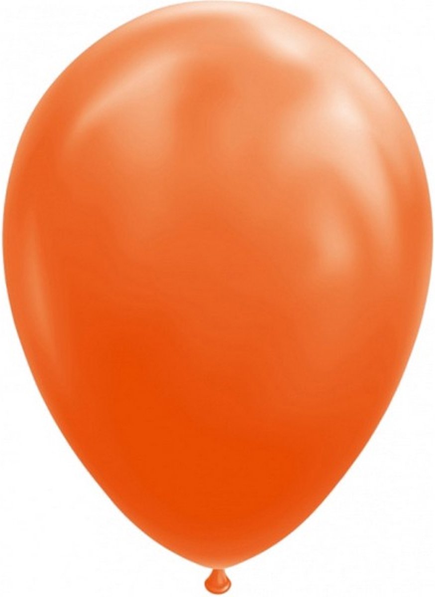 ballonnen 30 cm latex oranje 25 stuks