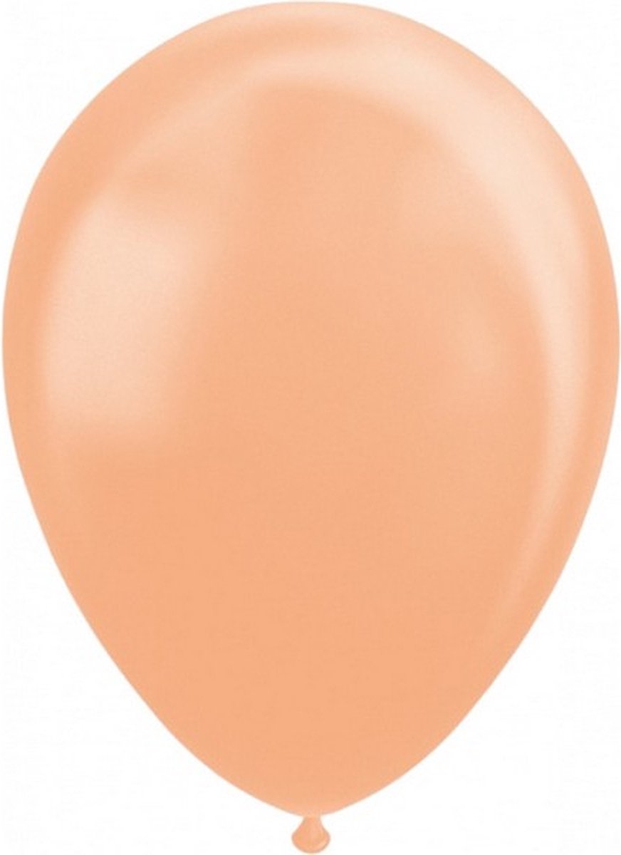 ballonnen parel 30 cm latex oranje 10 stuks