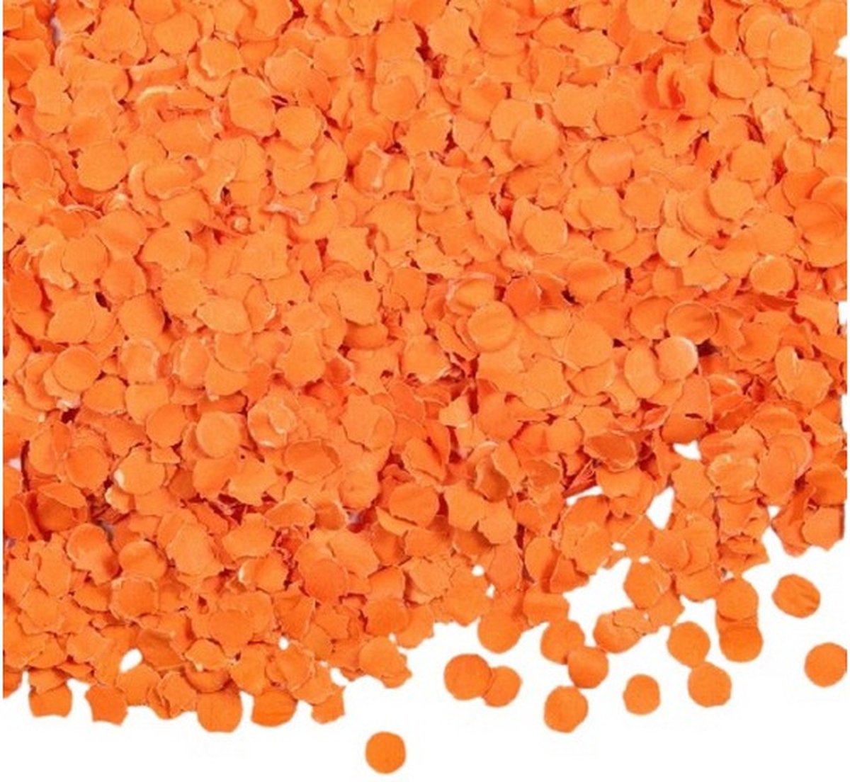 confetti 100 gram 1 cm papier oranje