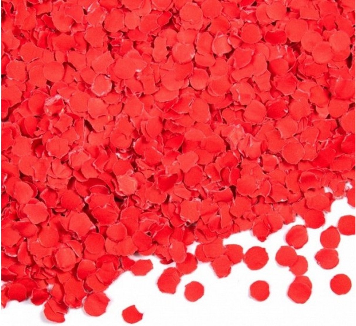 confetti 100 gram 1 cm papier rood