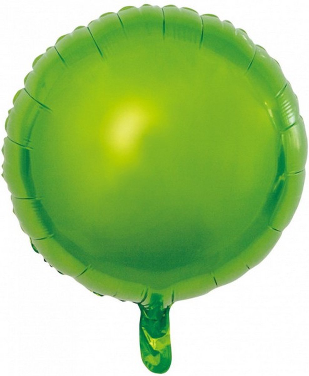 folieballon 45 cm rond lichtgroen