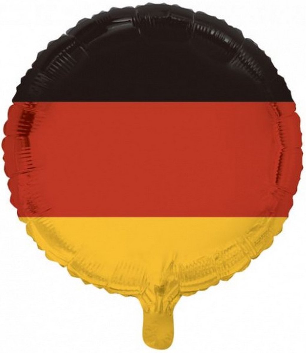 folieballon Duitse Vlag 45,5 cm zwart/rood/geel