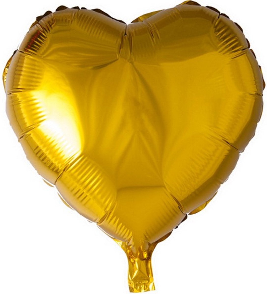 folieballon hartvorm 45 cm goud