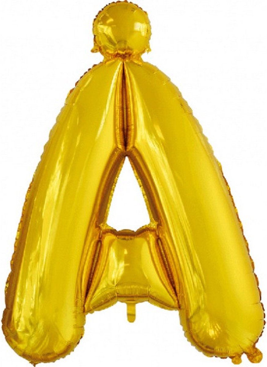 folieballon letter √É‚Ä¶ 102 cm goud