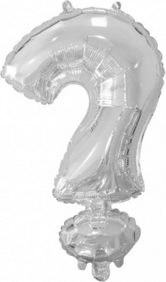 folieballon symbool√Ç ? 16 cm zilver