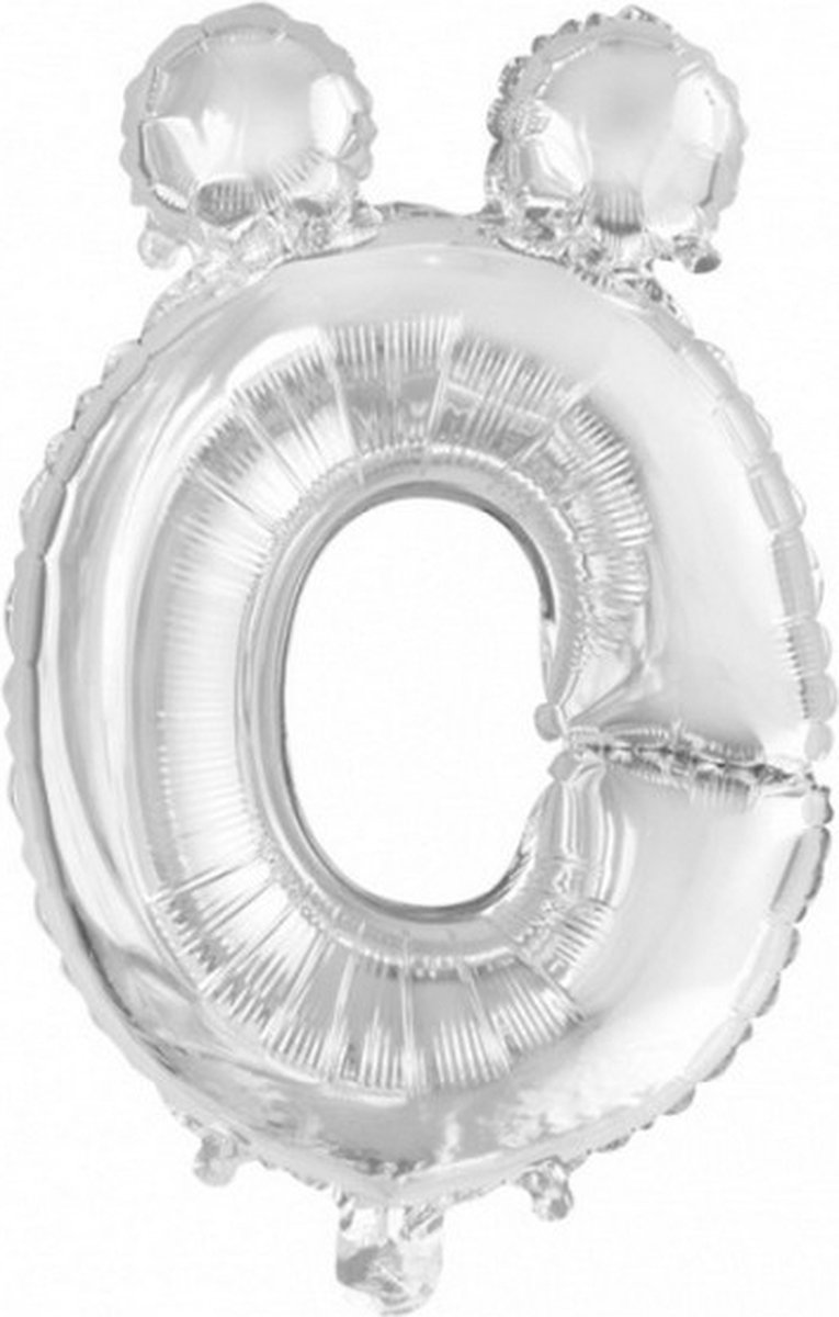 folieballon symbool√Ç √É‚Äì 16 cm zilver