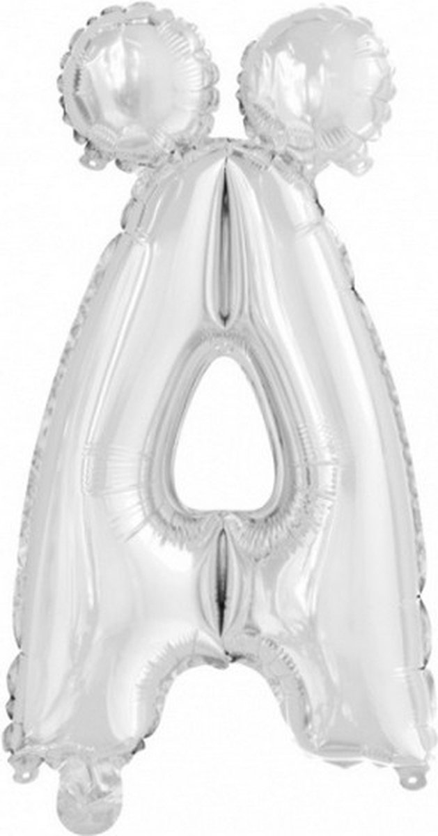 folieballon symbool√Ç √É‚Äû 16 cm zilver