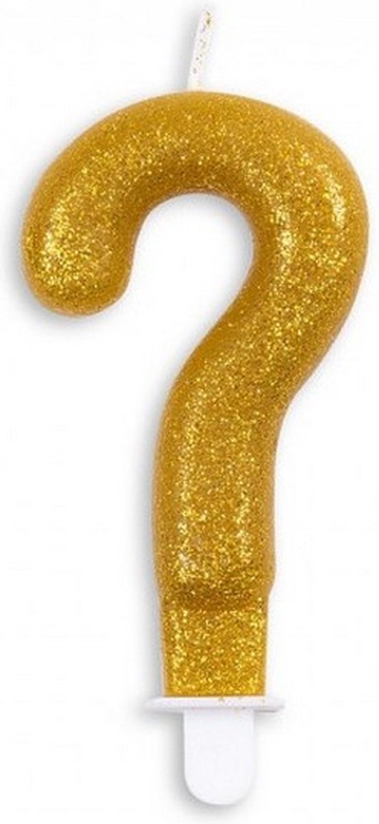 leestekenkaars ? 4,4 x 7 x 1,2 cm wax goud