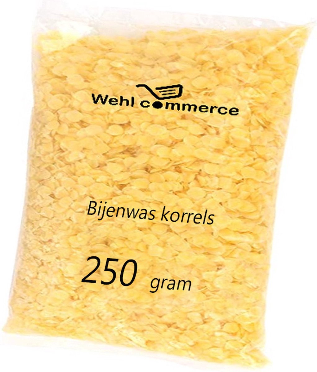 Bijenwas korrels - bijenwas - 250 gram bijenwas - 100% zuiver - bijenwas puur - bijenwas kaarsen maken - lippenbalsem maken - bijenwas wraps maken