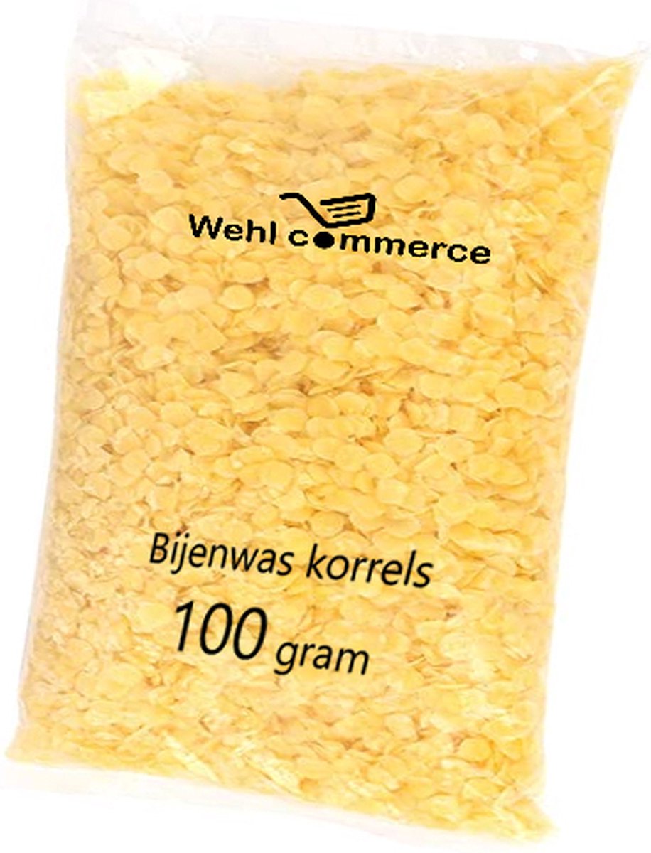 Zuivere gele bijenwas pastilles - Bijenwas korrels - 100 gram - 100% zuiver - bijenwas puur -bijenwas kaarsen- bijenwas kaarsen maken - lippenbalsem maken - bijenwas wraps maken