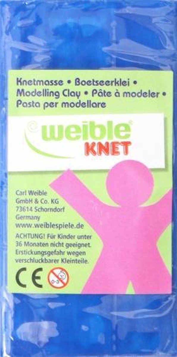 Fantasie Klei Blokvorm 250 Gram Blauw