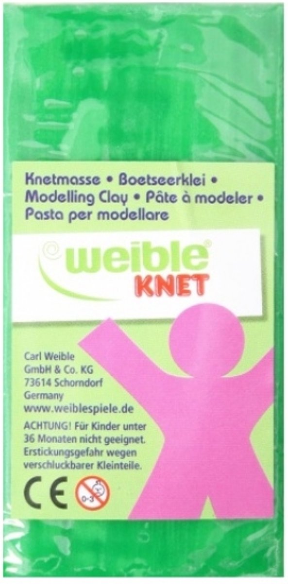 Fantasie klei blokvorm - 250 g - Licht Groen