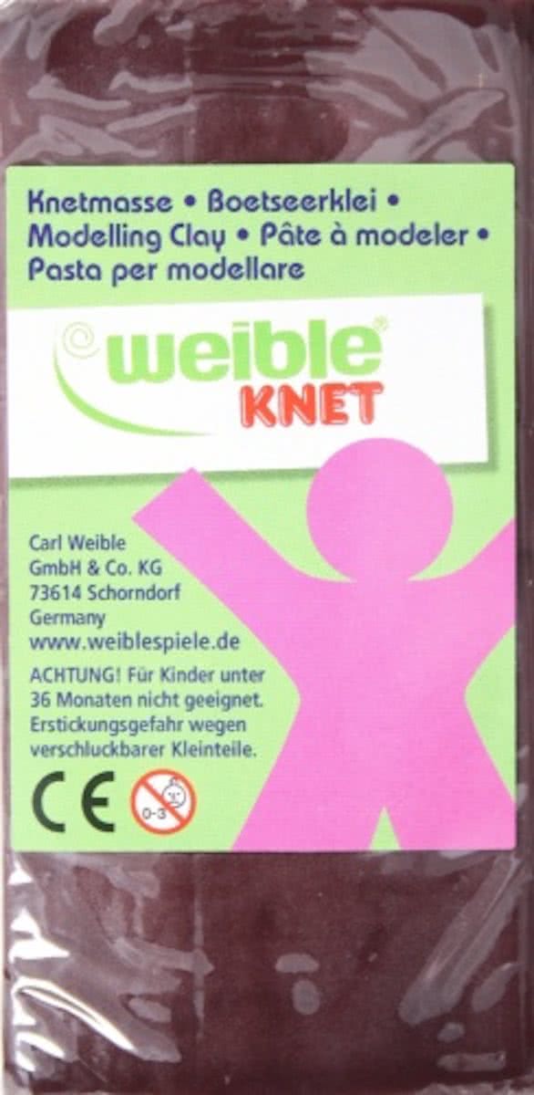 Weible Knet Fantasie Klei Blokvorm Bruin - 250 Gram