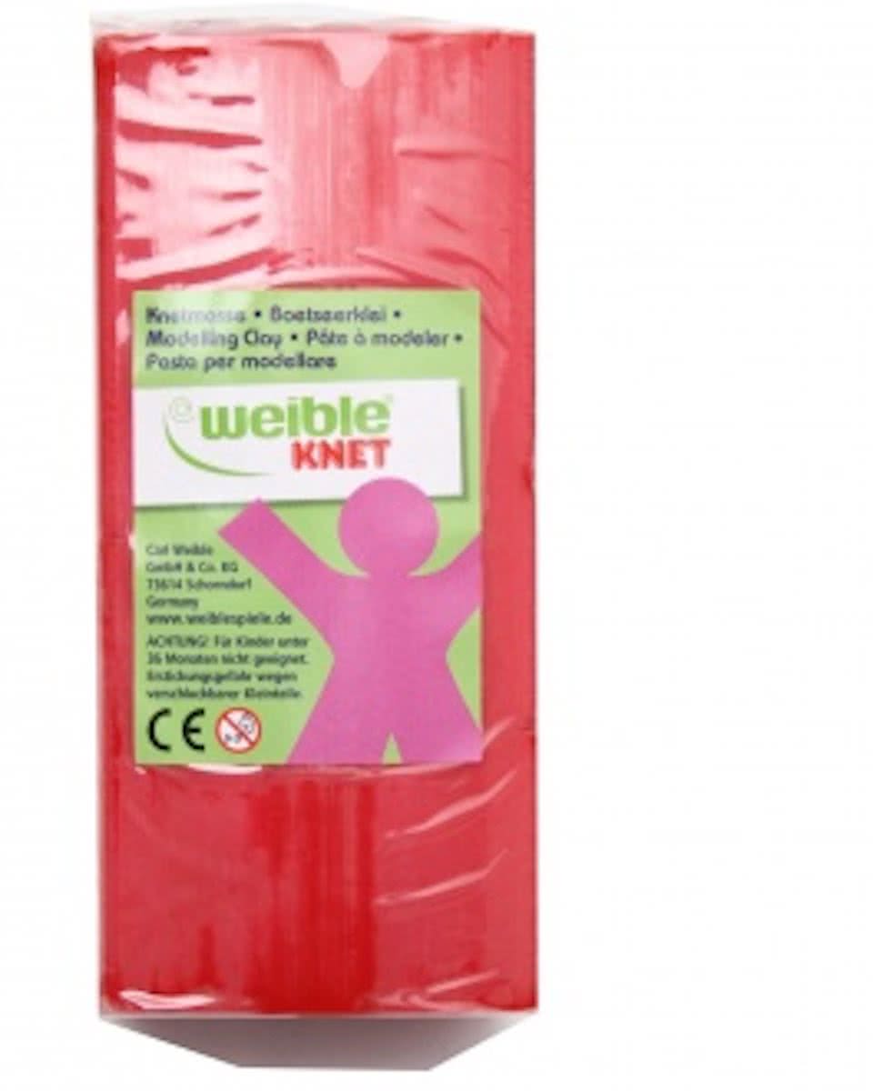 Weible Knet Fantasie Klei Blokvorm Rood - 500 Gram