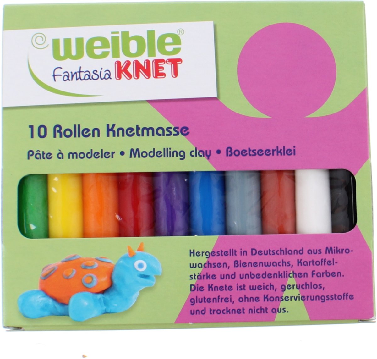 Weible Knet Klei-staafjes 10 Kleuren 150 Gram