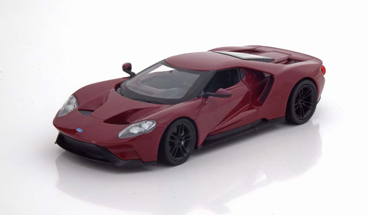 Ford GT 2017 Bordeaux Rood 1-24 Welly