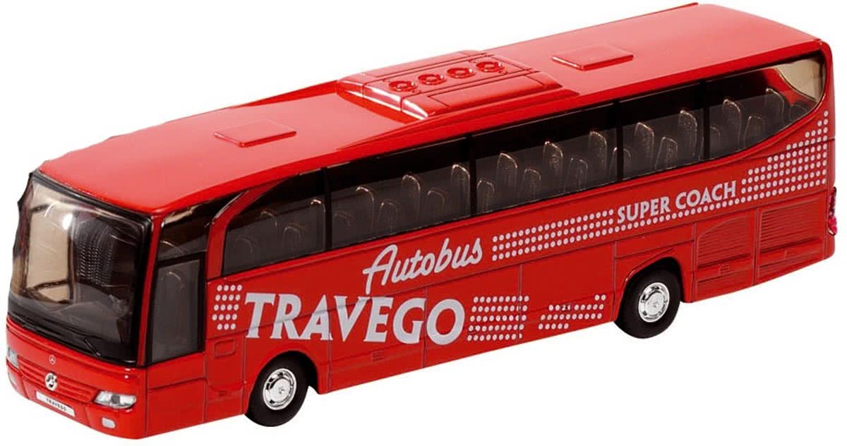 Nex Metalen bus travego: 18 cm rood