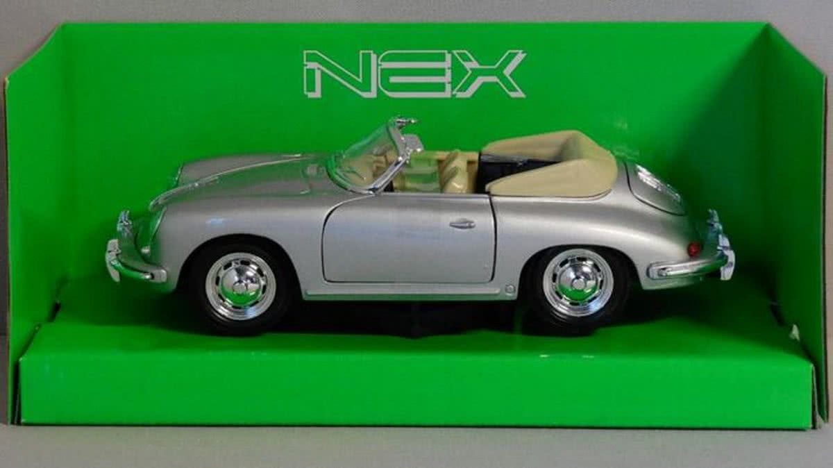 Porsche 356B 1:24 Welly Zilver