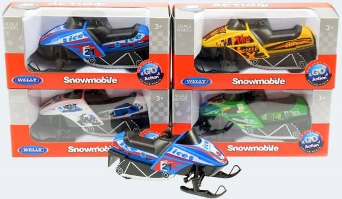 Sneeuwmobiel EXPO Powersports 4-ASS. Welly 13 CM Die-cast