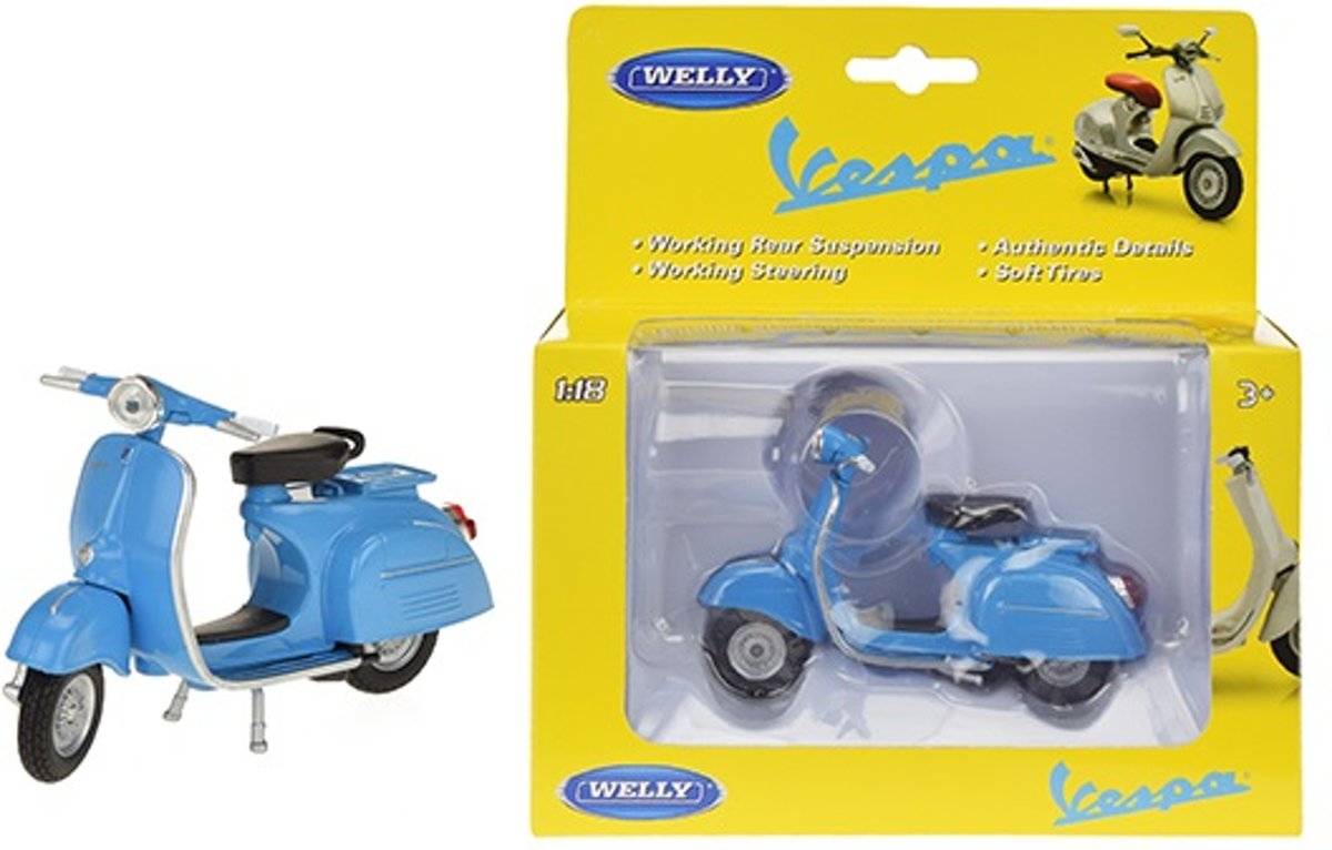 Vespa 1970 150 cc blauw Welly brommer