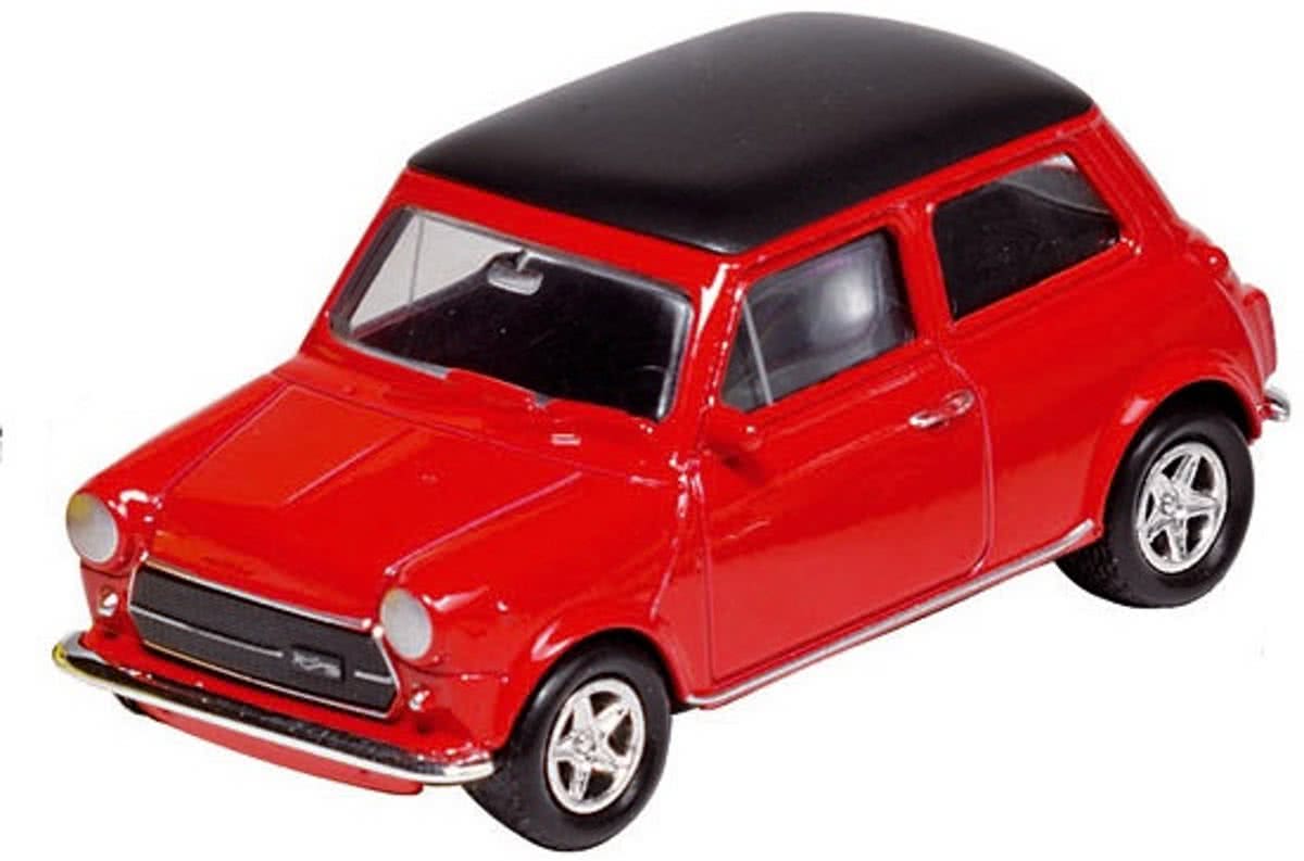 Welly Metalen mini cooper 1300: rood 7 cm