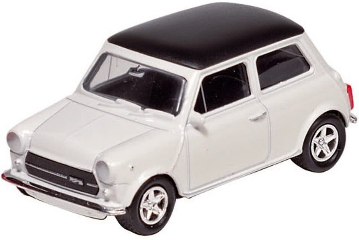 Welly Metalen mini cooper 1300: wit 7 cm