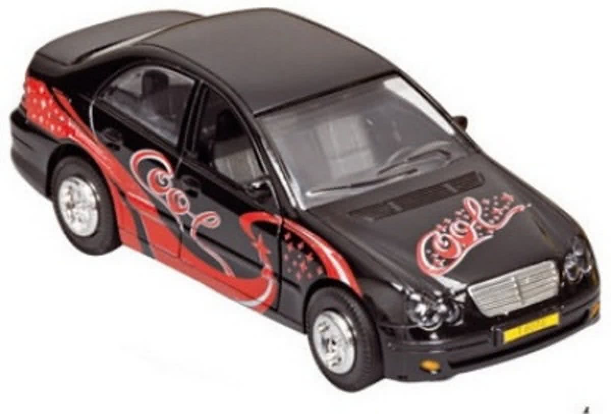 Welly Metalen sportwagen cool car: 14 cm zwart