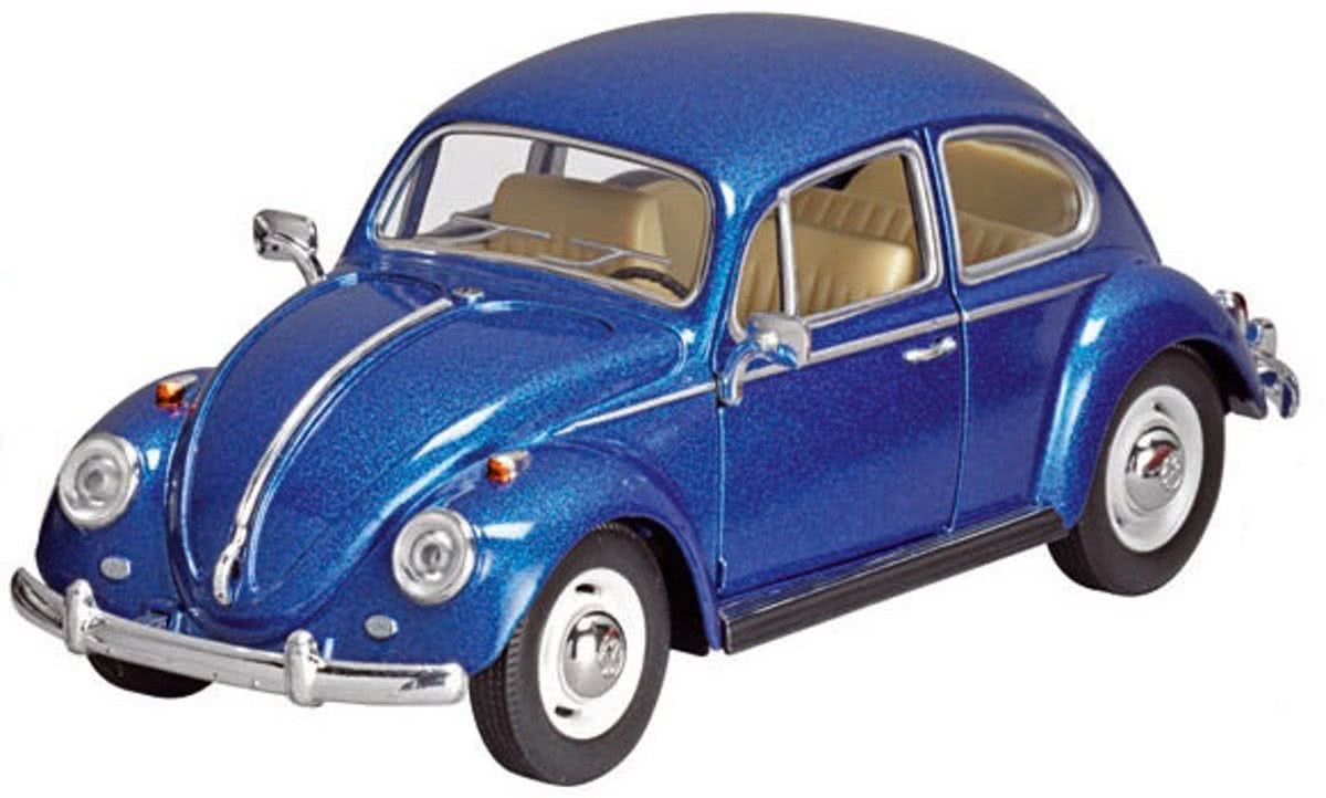 Welly Metalen volkswagen kever (1967): 17 cm blauw