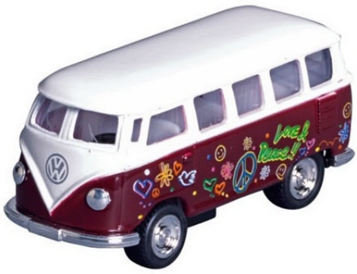 Welly Metalen volkswagen klassieke bus (1962): bruin