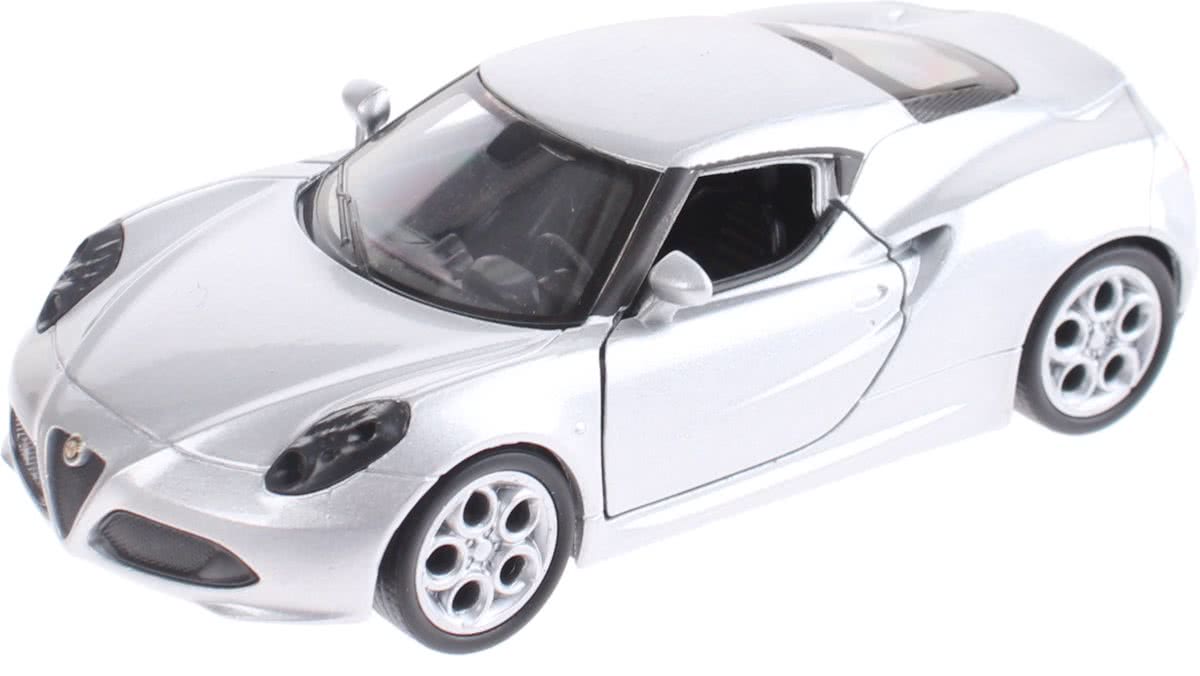 Welly Miniatuur Alfa Romeo 4c Grijs