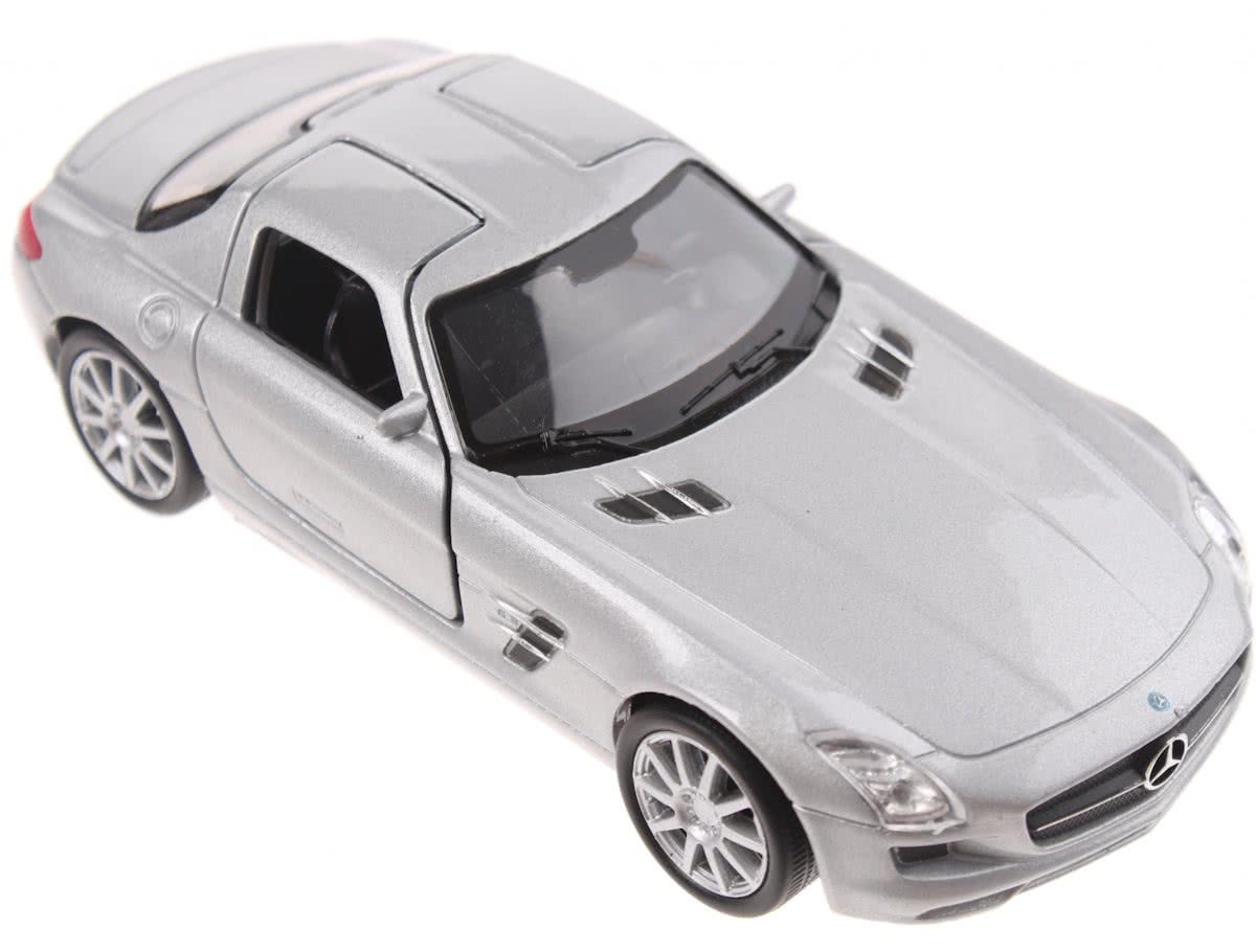 Welly Schaalmodel Mercedes  Sls Amg Grijs