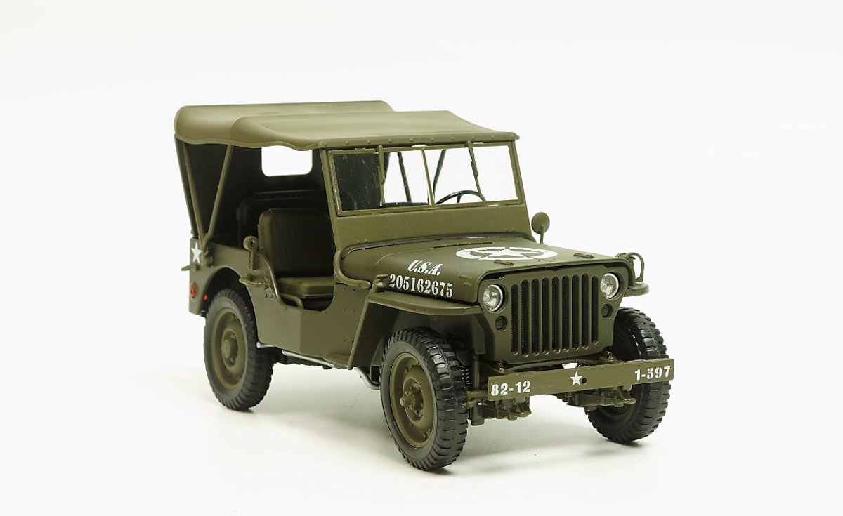 Welly Willys Jeep Army Gesloten 1941 Groen 1/18