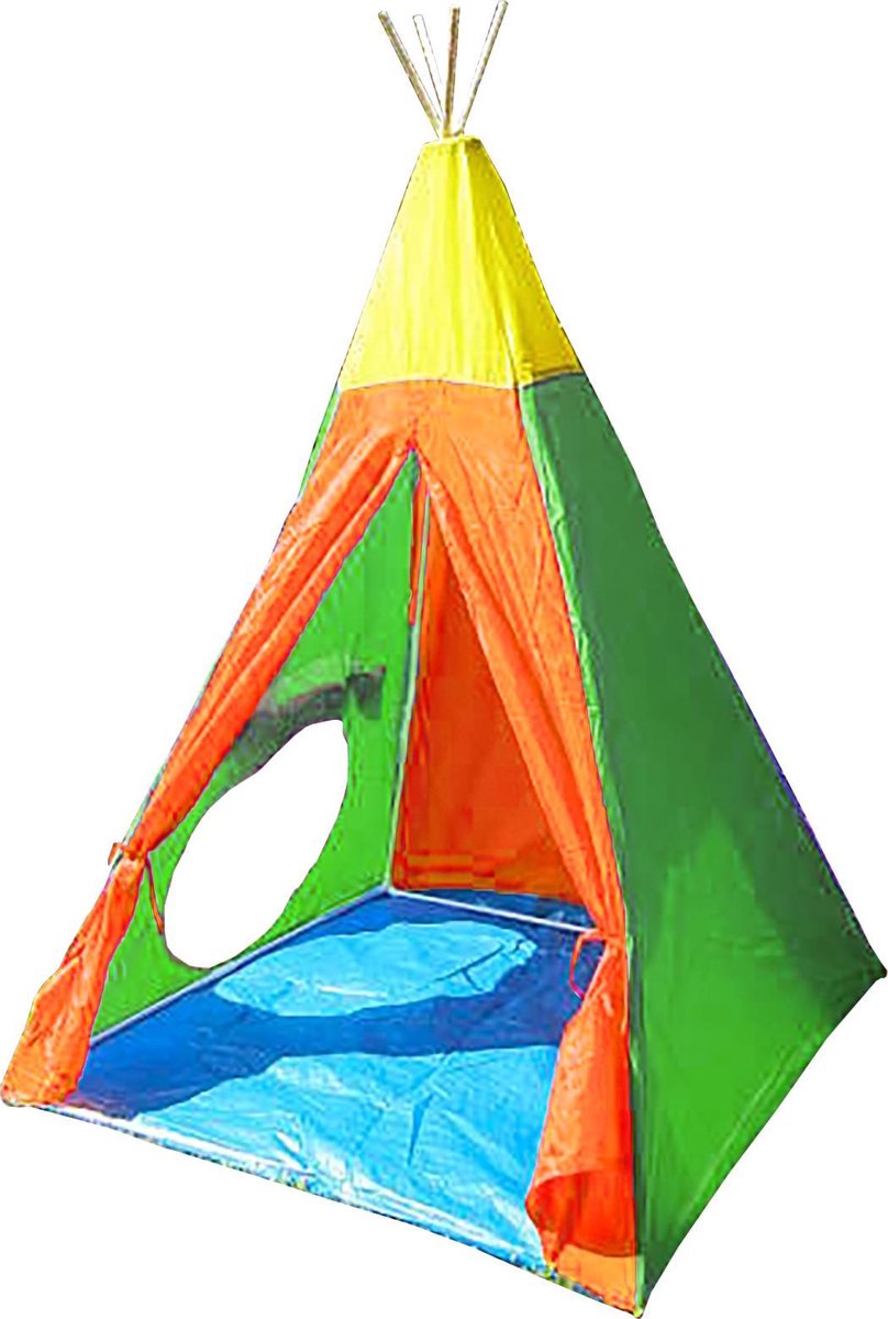 tipi tent kinderen - wigwam speeltent - indianentent - speeltent kind - 100 x 100 x 140 cm