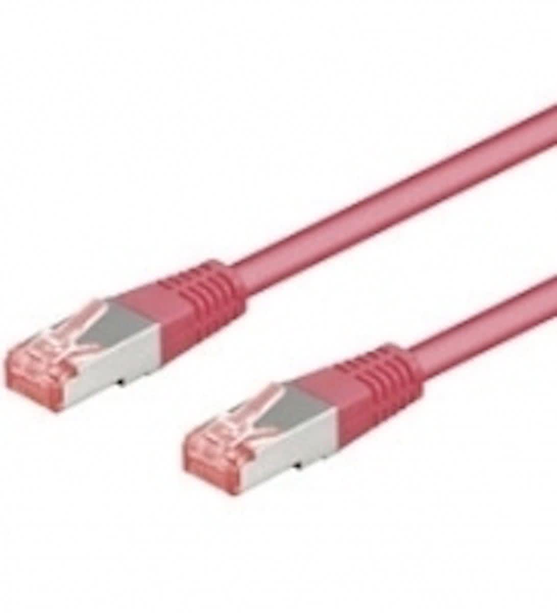 Wentronic 93434 - Cat 6 UTP-kabel - RJ45 - 1 m - Magenta