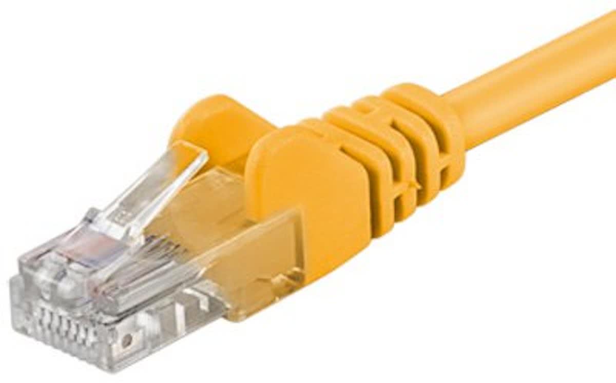 Wentronic CAT5E Netwerkkabel - RJ45 - Geel - 10 m