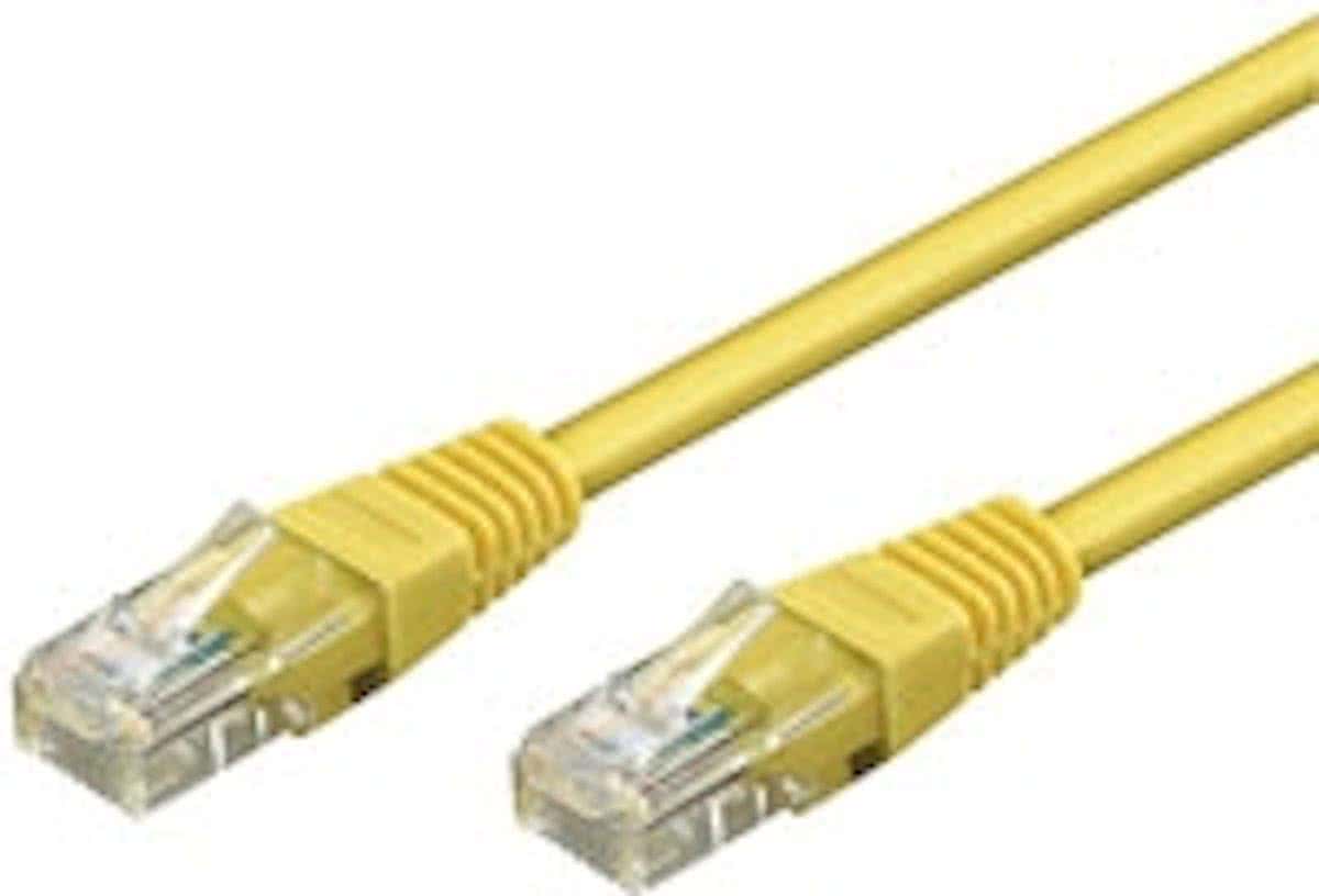 Wentronic CAT6 Netwerkkabel - RJ45 - Geel - 0.25 m