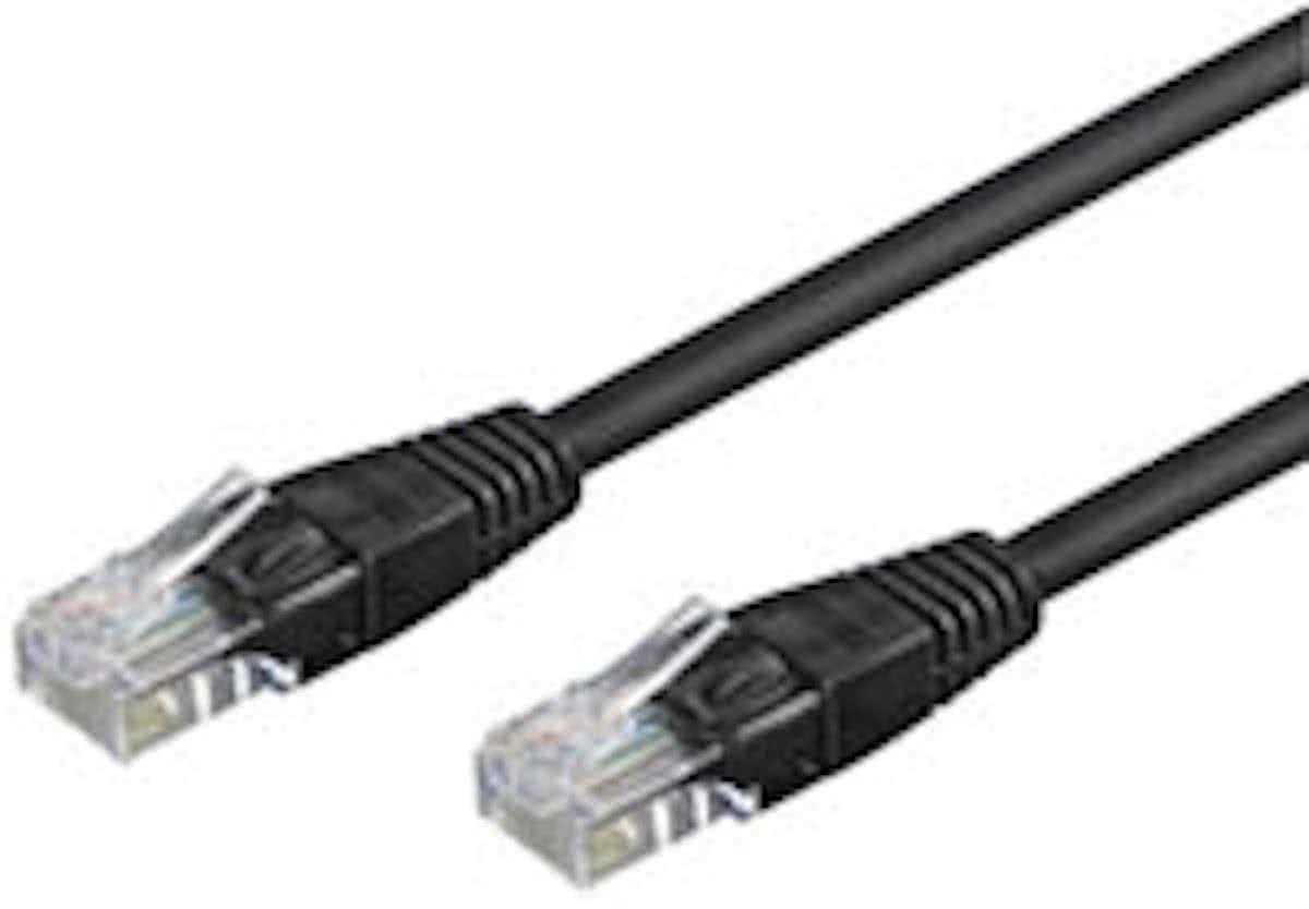 Wentronic CAT6 Netwerkkabel - RJ45 - Zwart - 5 m