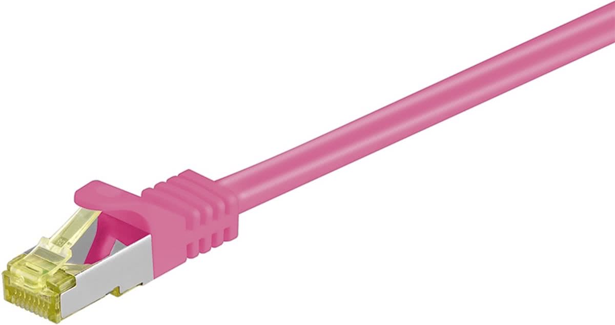 Wentronic RJ-45 CAT7 20m 20m Cat7 S/FTP (S-STP) Magenta netwerkkabel