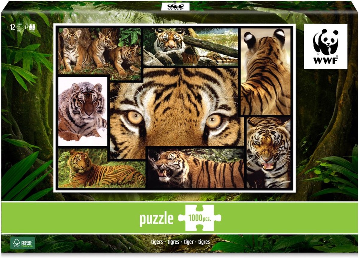 WWF puzzel - tijger - 1000 stukjes