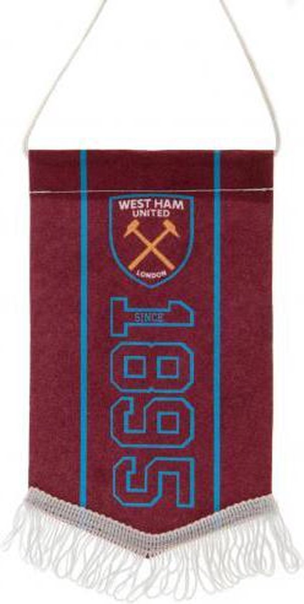 West Ham wimpel 1895 bordeaux