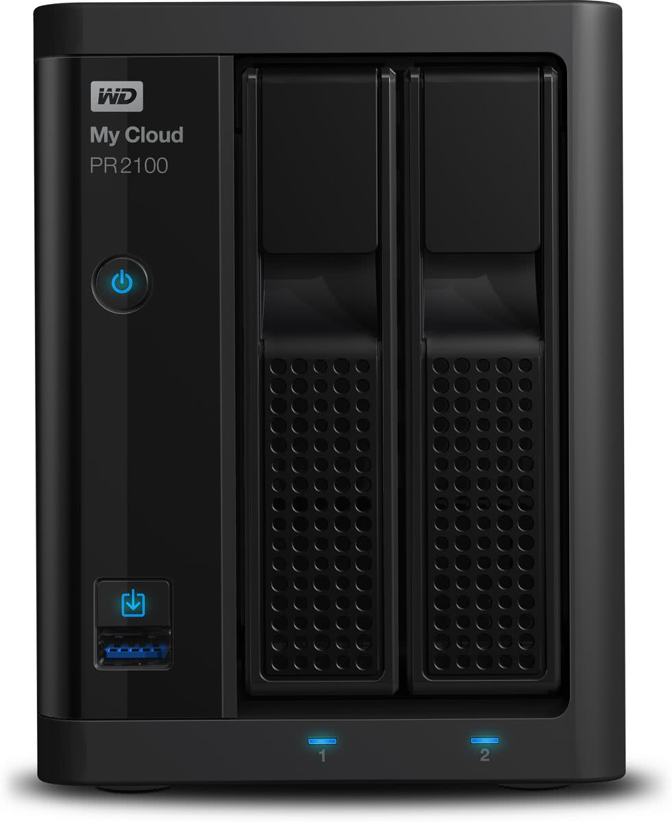 WD My Cloud Pro Series PR2100 8TB 2-bay NAS