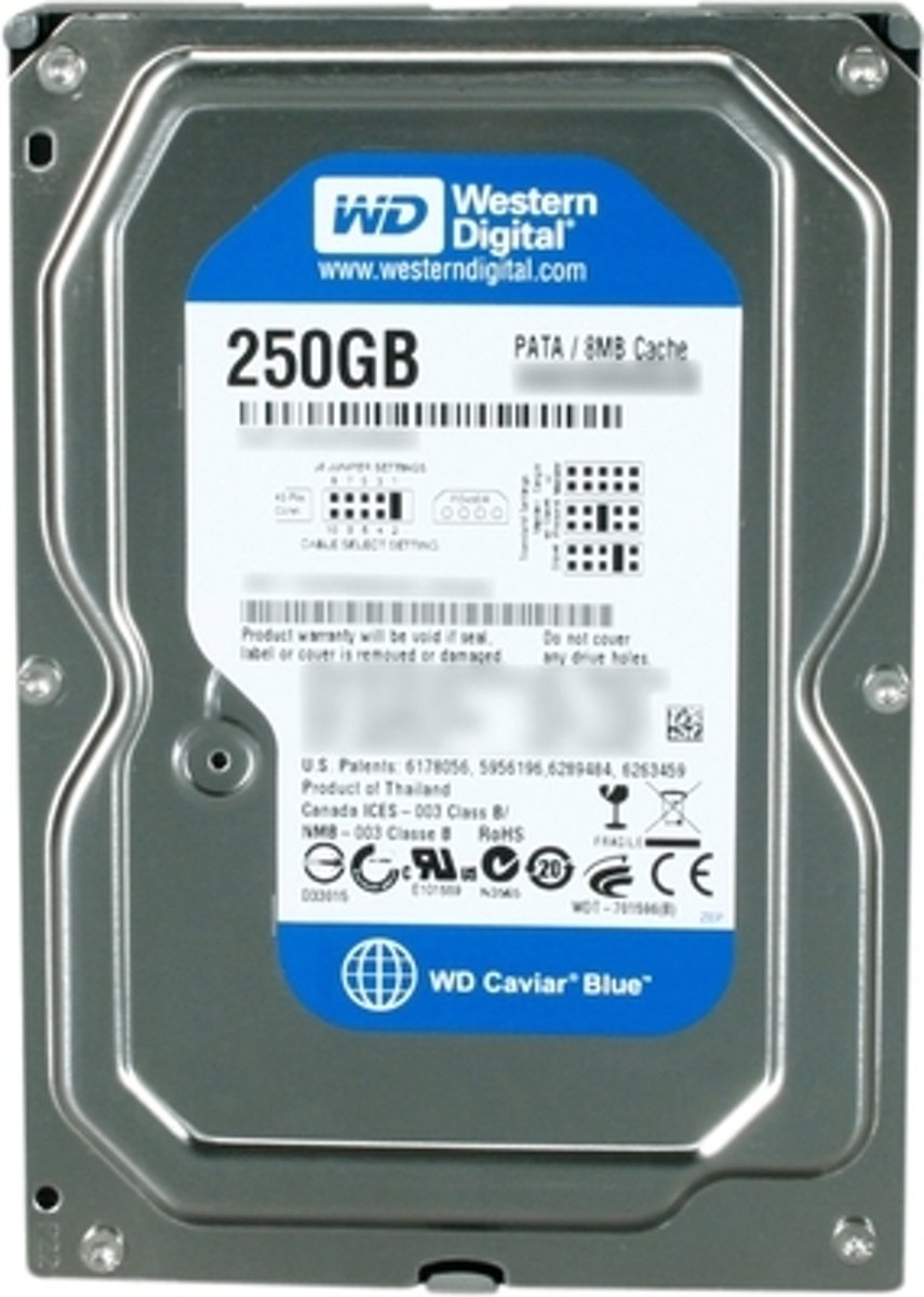 Western Digital Caviar Blue 250GB HDD 250GB Parallel ATA interne harde schijf