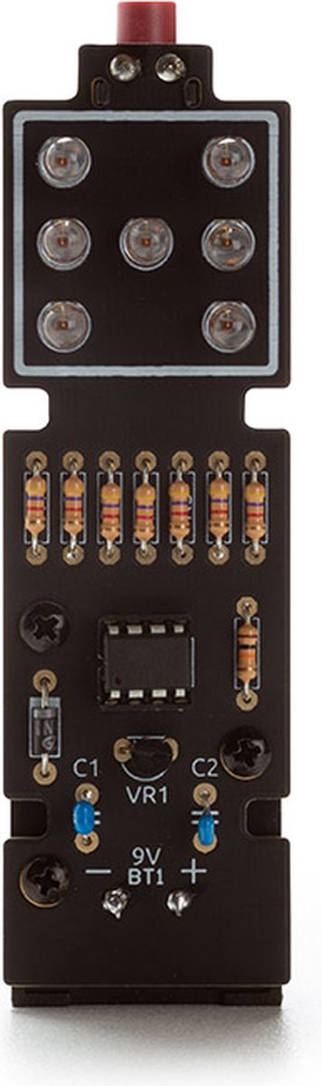 Whadda Elektronische Dobbelsteen Met Drukknop En Roleffect - Interactief Speelgoed - Soldeerkit - Solderen Voor Beginners - Leren Solderen - Educatief Speelgoed